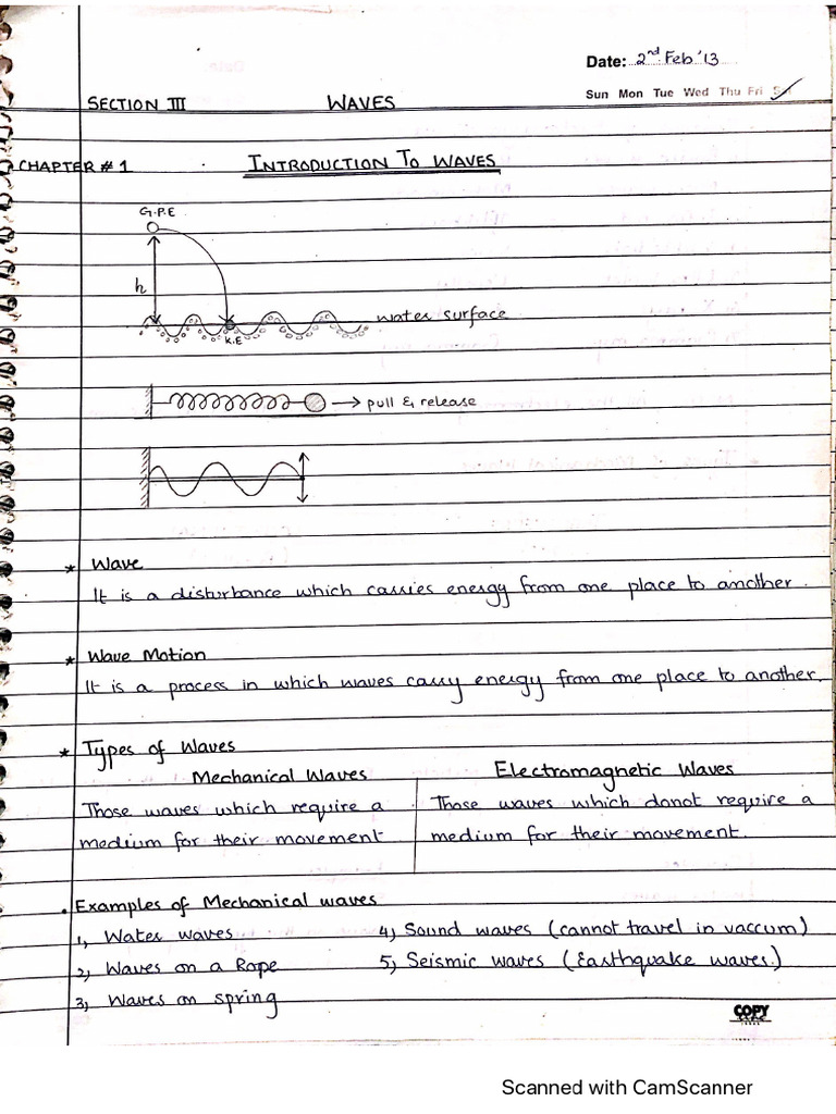 Physics Waves Section Pdf