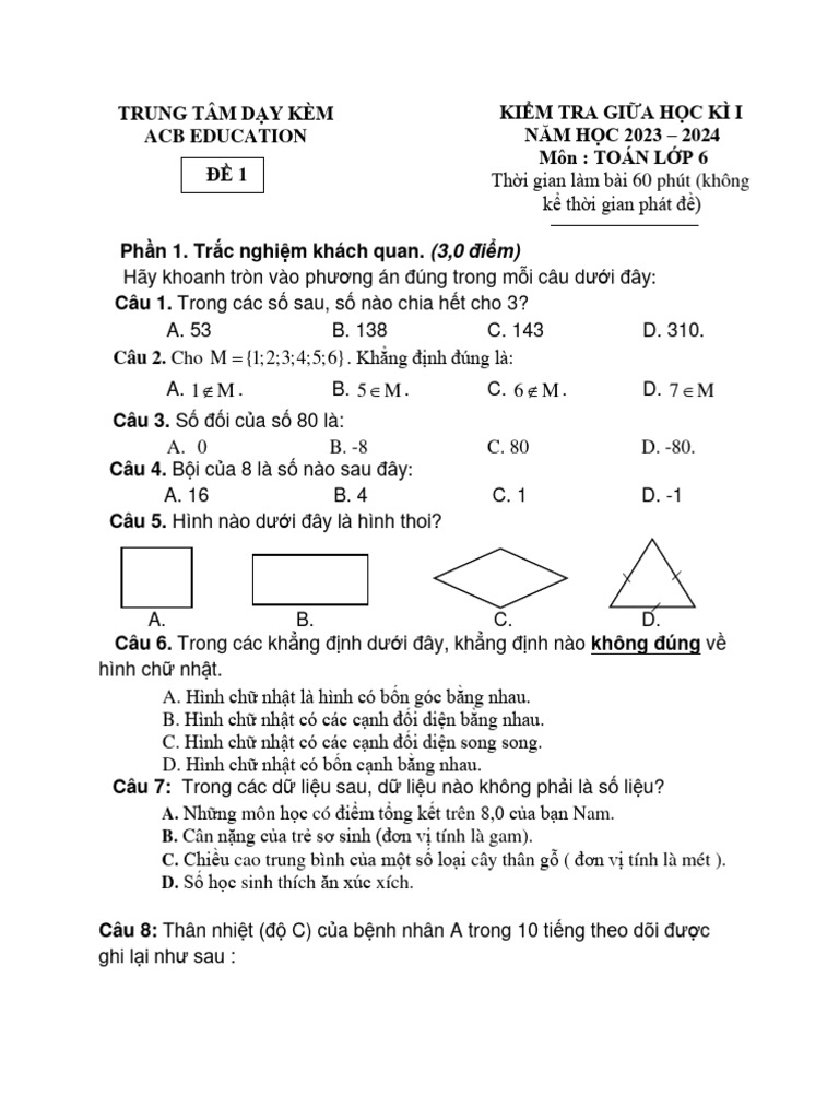 CK1 Lop6 De1,2 | PDF