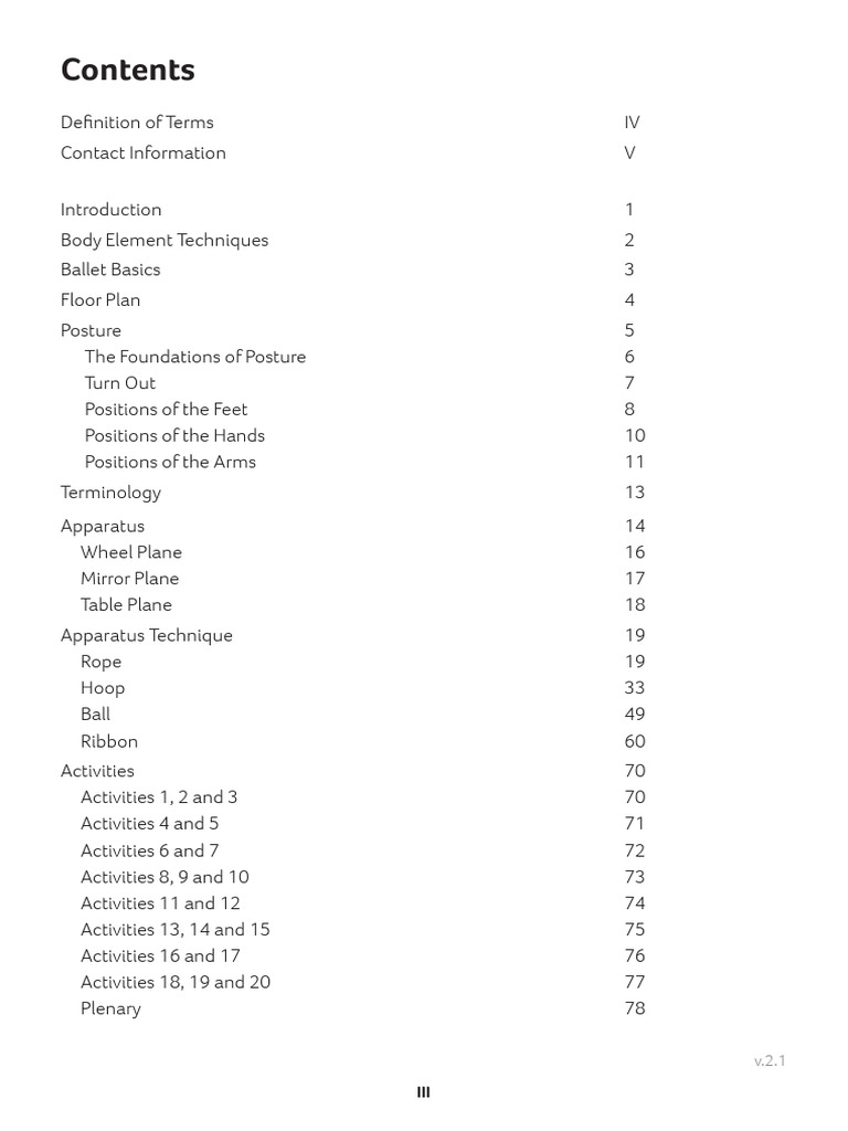 Foundations Of Rhythmic Gymnastics Pdf Gymnastics Foot
