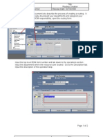 Create Routing Oracle BOM