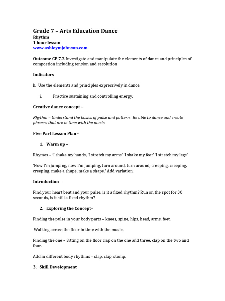 Rhythm Pdf Rhythm Dances