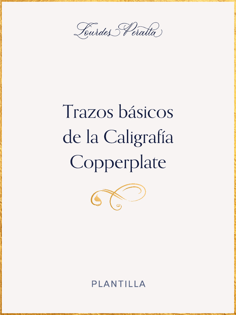 Plantilla+Copperplate+ +Lourdes+Peralta | PDF