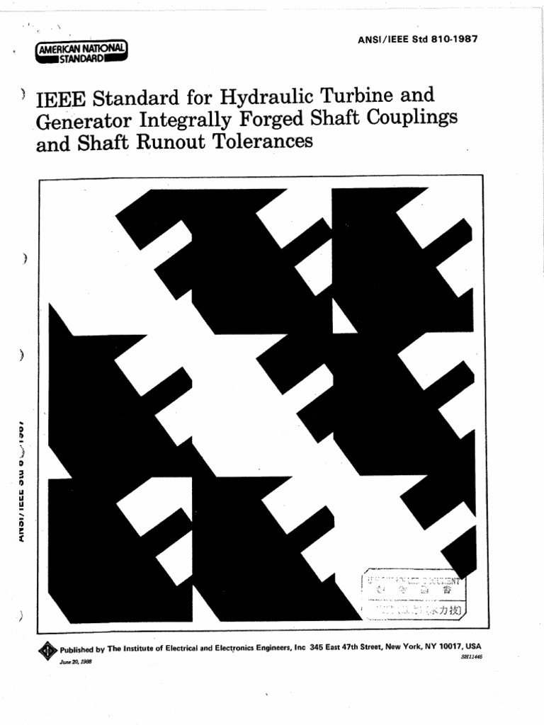 Ieee std 810 1987 hydraulic turbine couplings pdf