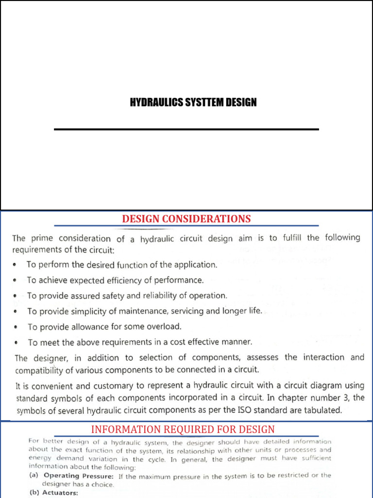 Hydraulic System Design and Components | PDF | Pump | Fluid Mechanics