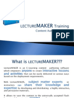 Lecture Maker Training