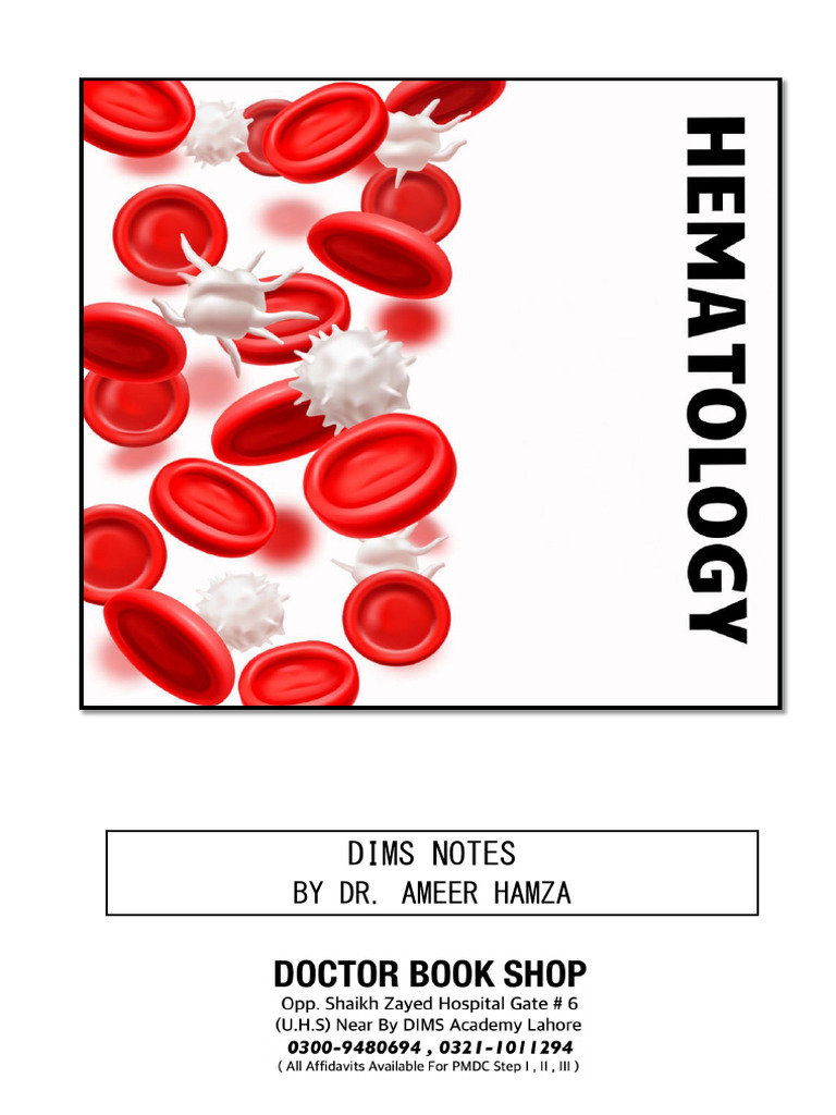 Hematology Dims Handwritten Notes | PDF