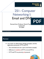 CS 3251-Computer Networking I:: Email and DNS
