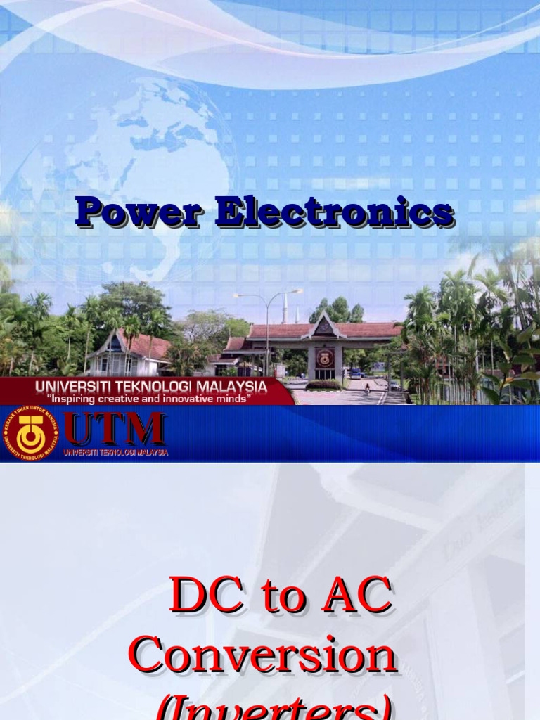 Lecture 8 Single Phase DC To Ac Converters | PDF | Power Inverter ...