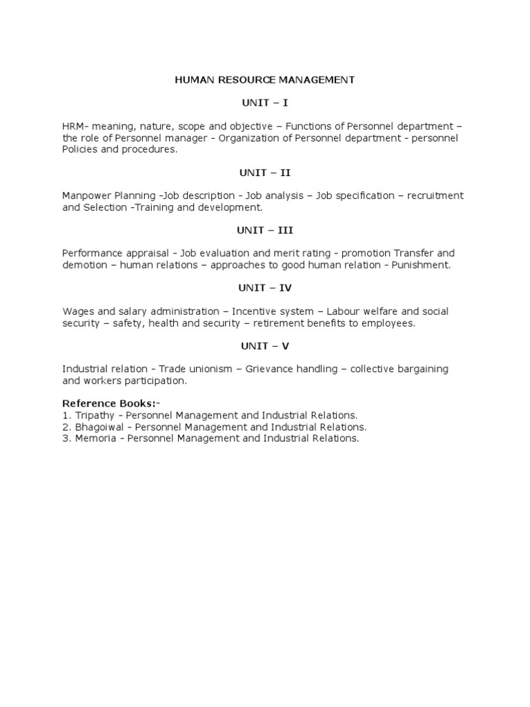 Comprehensive Guide to Human Resource Management | PDF | Recruitment ...