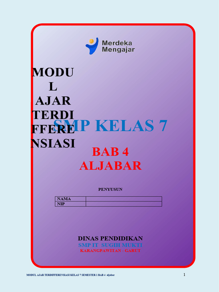 Modul Ajar Bab 4 (7.6) 2023 | PDF