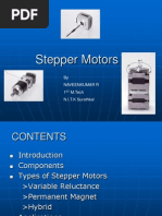 Stepper Motors: by Naveenkumar R 1 M.Tech N.I.T.K Surathkal