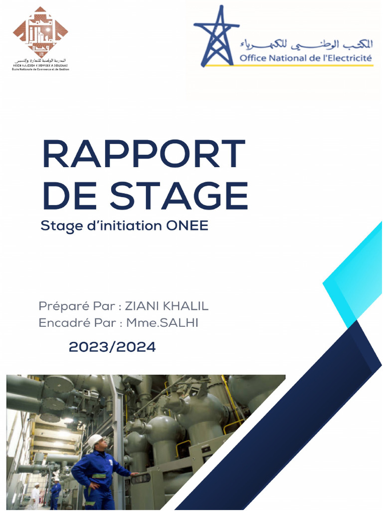 Rapport de Stage à l'ONEE | PDF | Progiciel de gestion intégré | Business