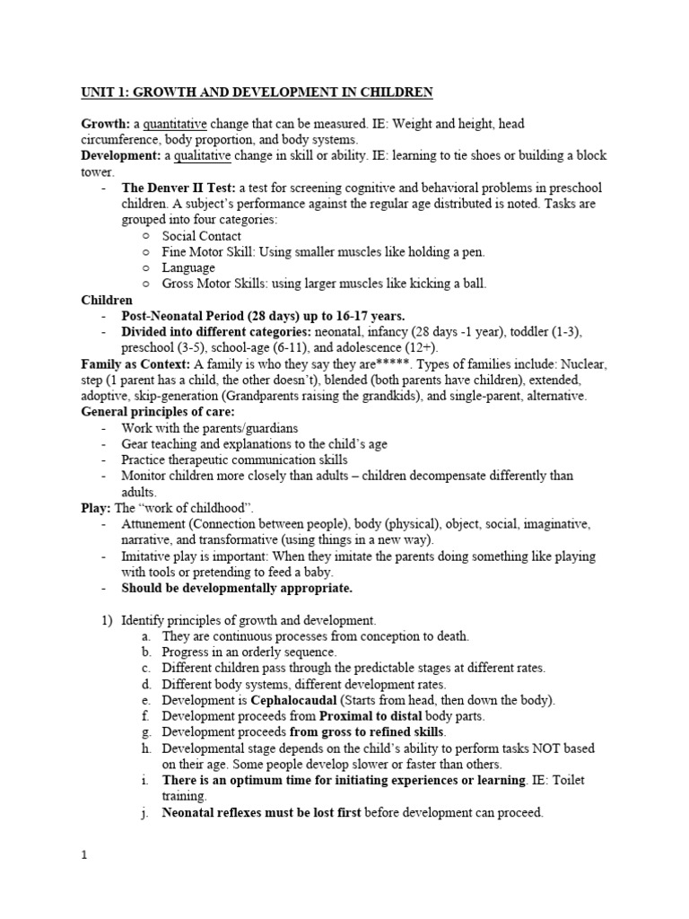 NFDN 2005 SLOs PDF | PDF | Infants | Child Development