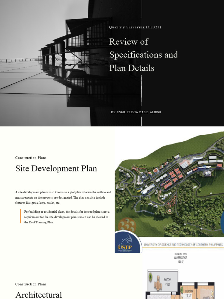 Review of Specifications and Plan Details | PDF | Home & Garden ...