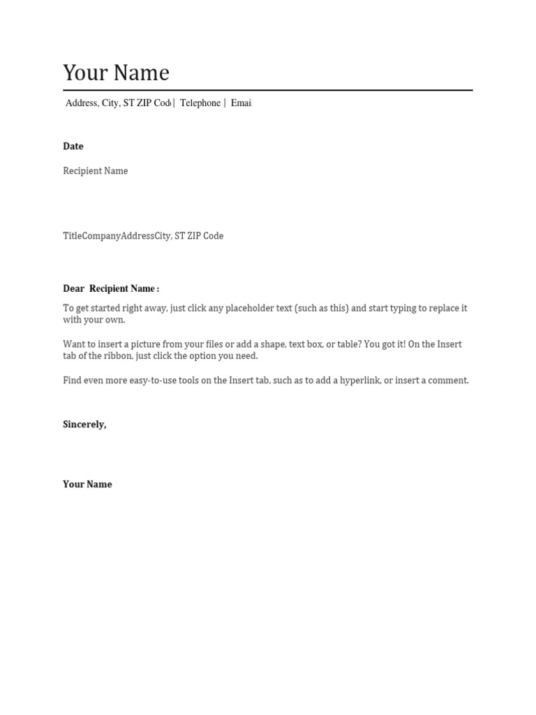 Customizable Document Template Guide | PDF