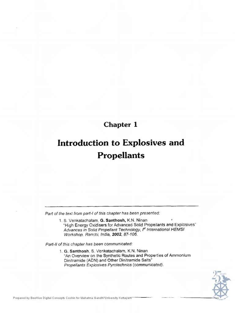 Introduction To Explosives and Propellants | PDF | Rocket Propellant ...