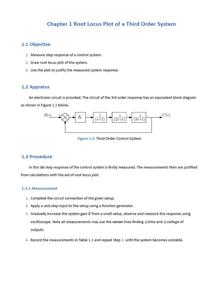 Root Locus Analysis of Third Order System | PDF | Damping | Electricity