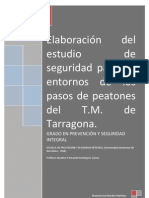 Anteproyecto - Estudio de seguridad para los entornos de los pasos de peatones del Término Municipal de Tarragona