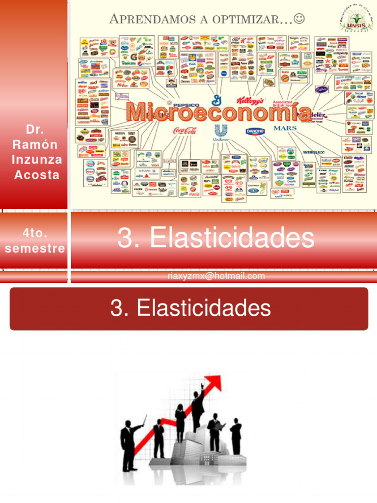 Elasticidades en Economía: Demanda y Oferta | PDF | Elasticidad ...