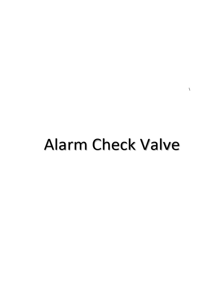 Viking J-1 Alarm Check Valve Details | PDF | Valve | Fire Sprinkler System