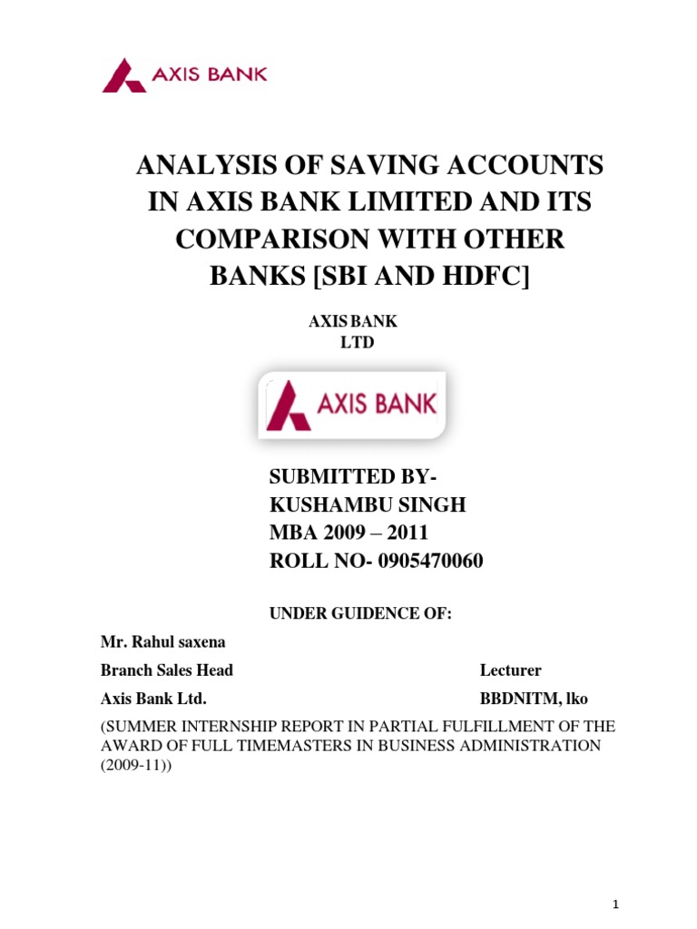 Axis Bank | PDF