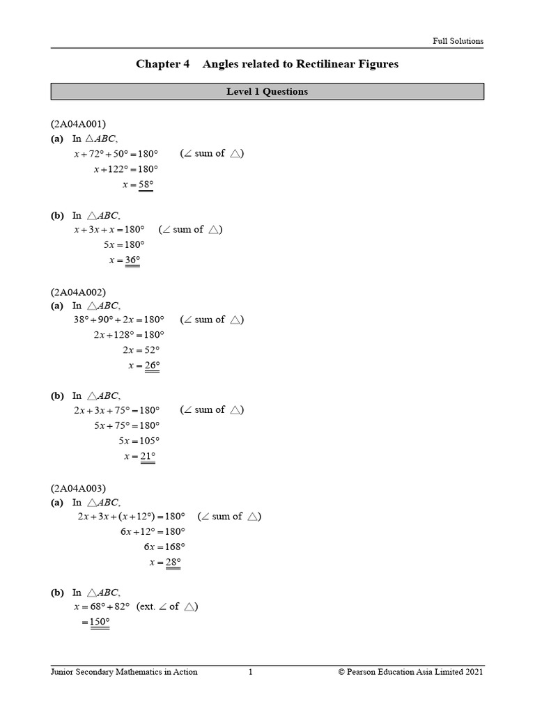 QBW 2ach04 Sol Eng | PDF | Triangle | Angle