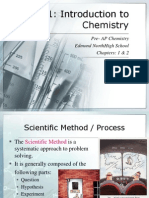 Unit 1: Introduction To Chemistry: Pre-Ap Chemistry Edmond Northhigh School Chapters: 1 & 2