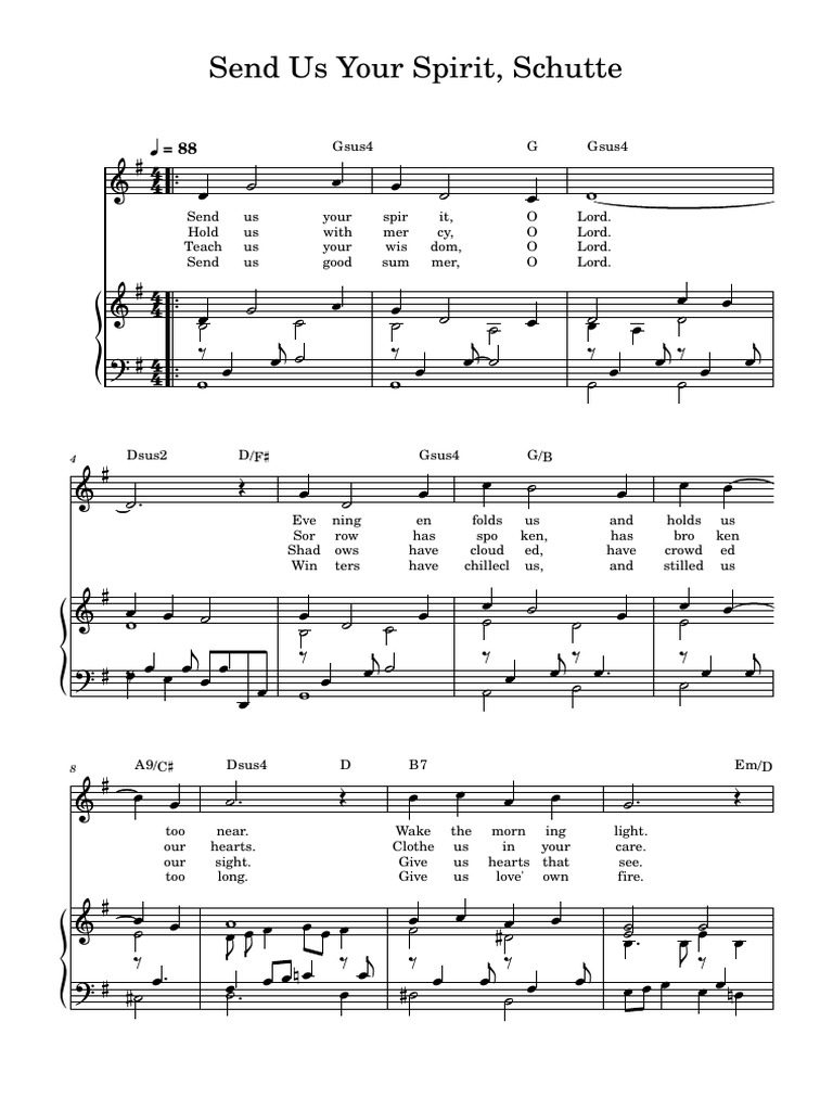 Send Us Your Spirit by Dan Schutte | PDF
