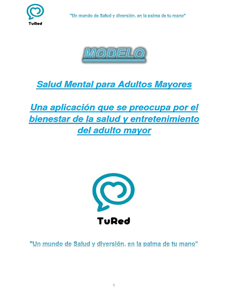 App TuRed: Salud Mental para Mayores | PDF | Salud mental | Adultos