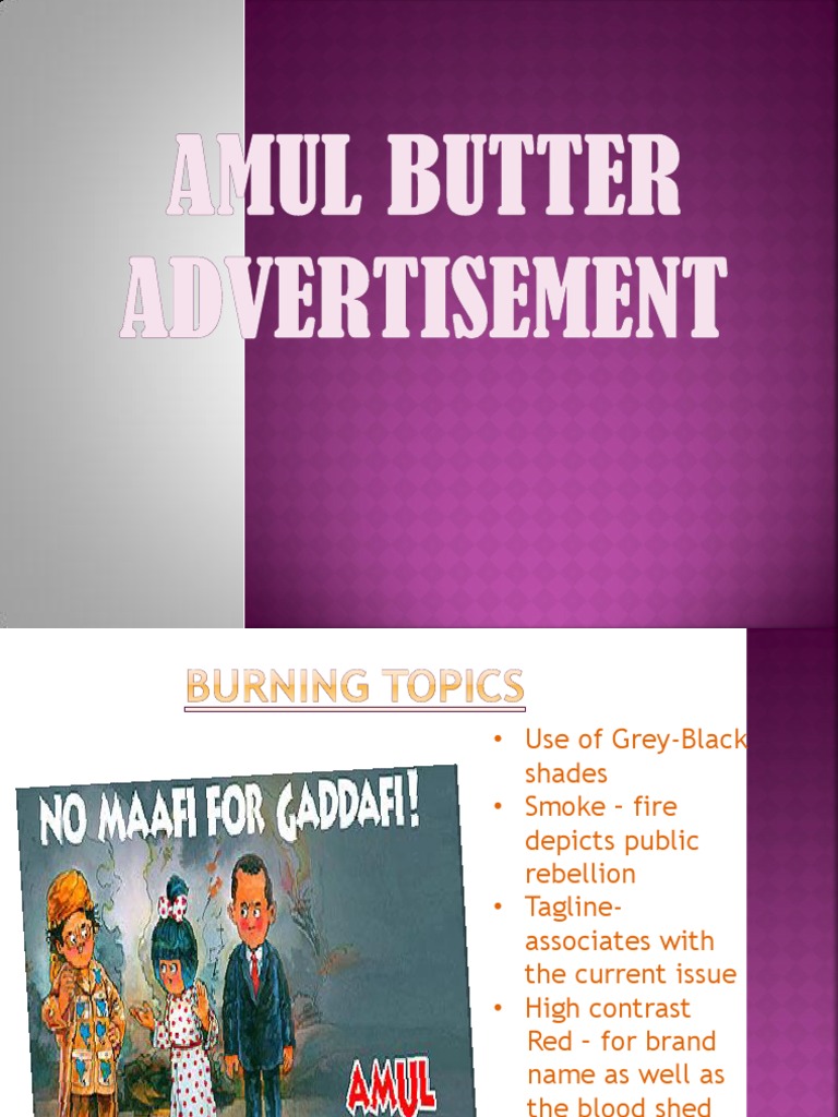 Amul Butter Advertisement PDF