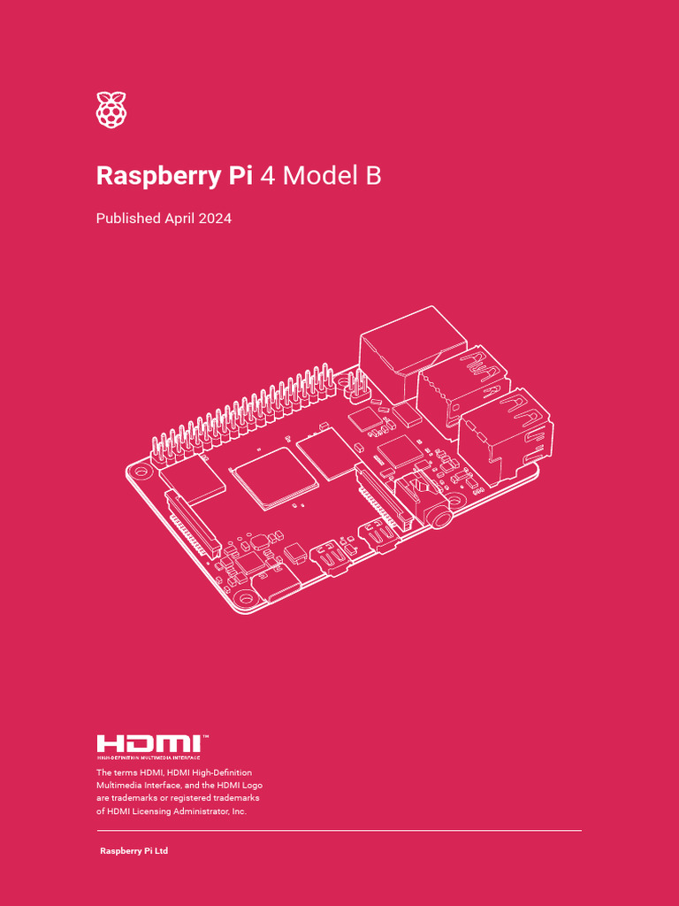 Raspberry Pi 4 Model B Overview & Specs | PDF | Raspberry Pi | Hdmi