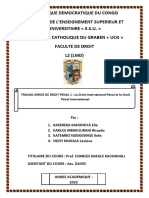 Page de Garde TP Droit Penal