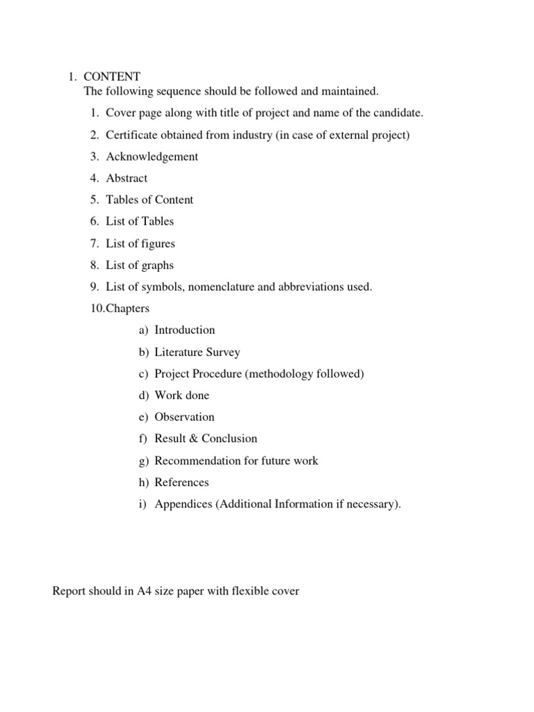 Project Report Structure Guidelines | PDF | Art | Computers