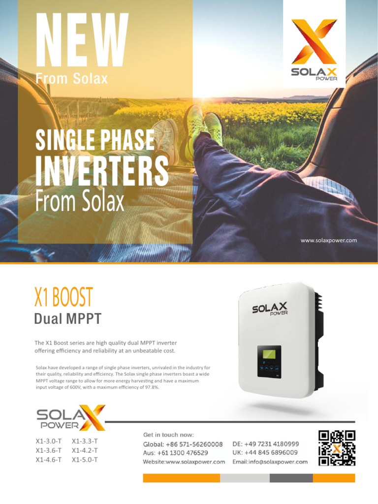 Solax X1 Boost Inverter Overview | PDF | Power Inverter | Electronic ...