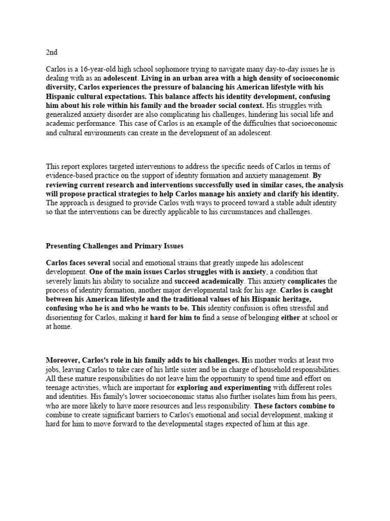 Navigating Identity and Anxiety in Adolescence | PDF | Adolescence ...