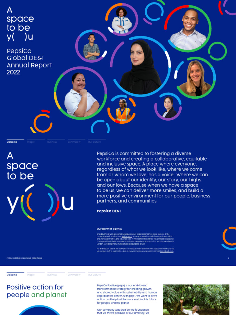 2023 Pepsico Dei Annual Report Pdf Social Psychology Lgbt