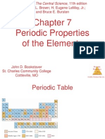 Periodic Properties of The Elements: Theodore L. Brown H. Eugene Lemay, Jr. and Bruce E. Bursten