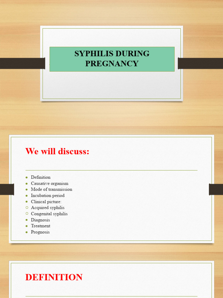 Syphilislecturepp 180719075049 | PDF | Infection | Sexually Transmitted ...