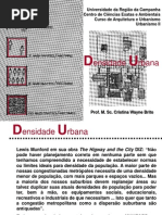 DENSIDADE URBANA