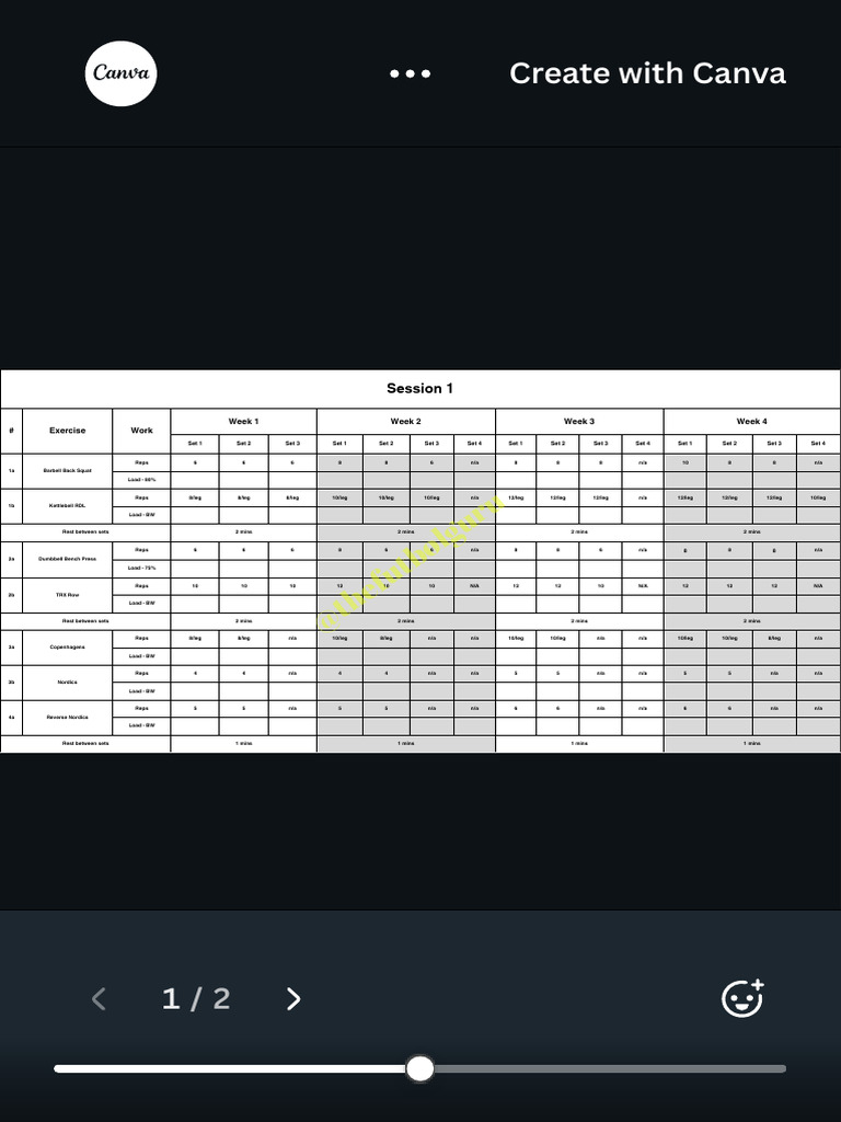 Strength Training Program | PDF | Physical Exercise | Management Of Obesity