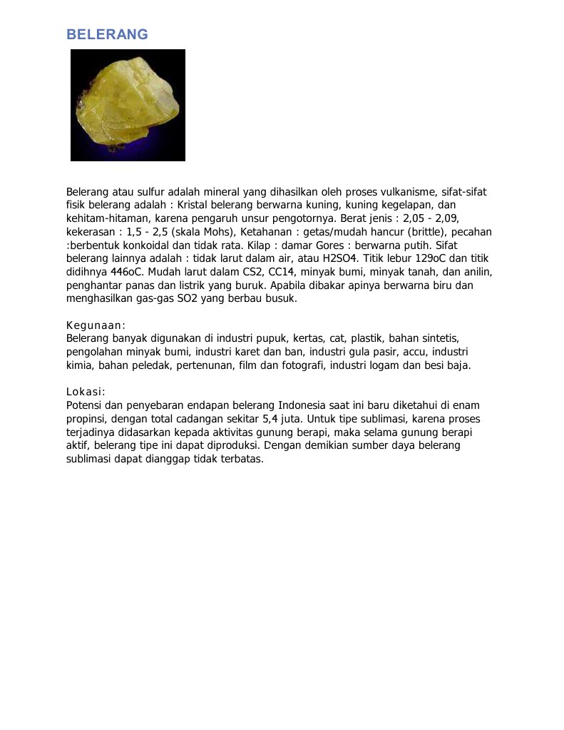 BELERANG | PDF