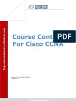 Course Content For Cisco CCNA: Consulted By: Mohammed Zulfikar Ali. Version No: 01