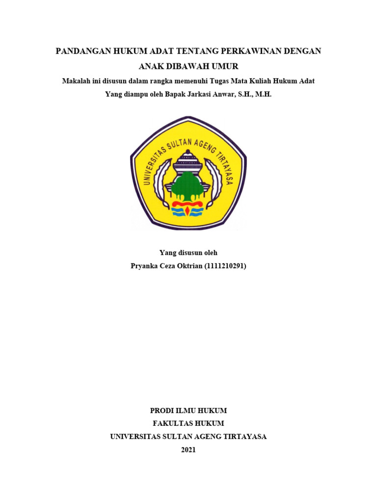 Makalah Hukum Adat Hukum Perkawinan Adat Pdf