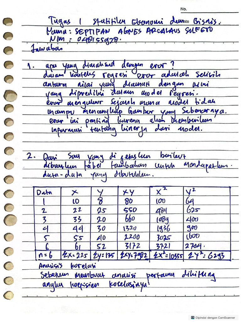 Tugas 1 Statistika Ekonomi Dan Bisnis Pdf
