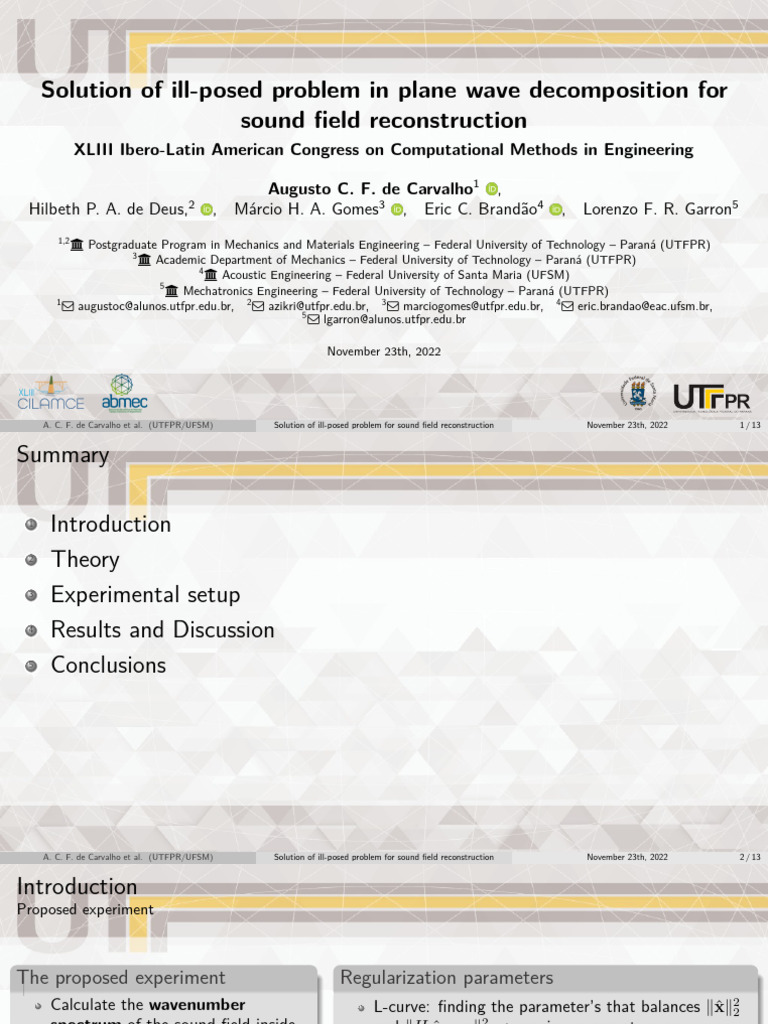 Solution of ill posed problem in plane wave decomposition for sound