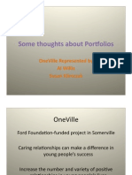 Some Thoughts About Por/Olios: Oneville Represented by Al Willis Susan Klimczak