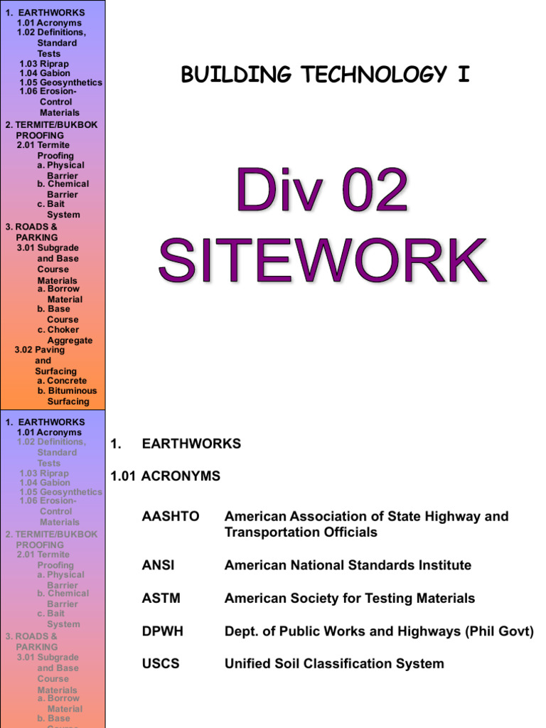 Building Materials Part 1 | PDF | Soil | Natural Materials