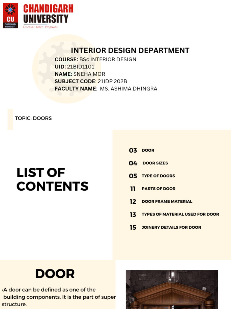 Door Pdf Door Framing Construction