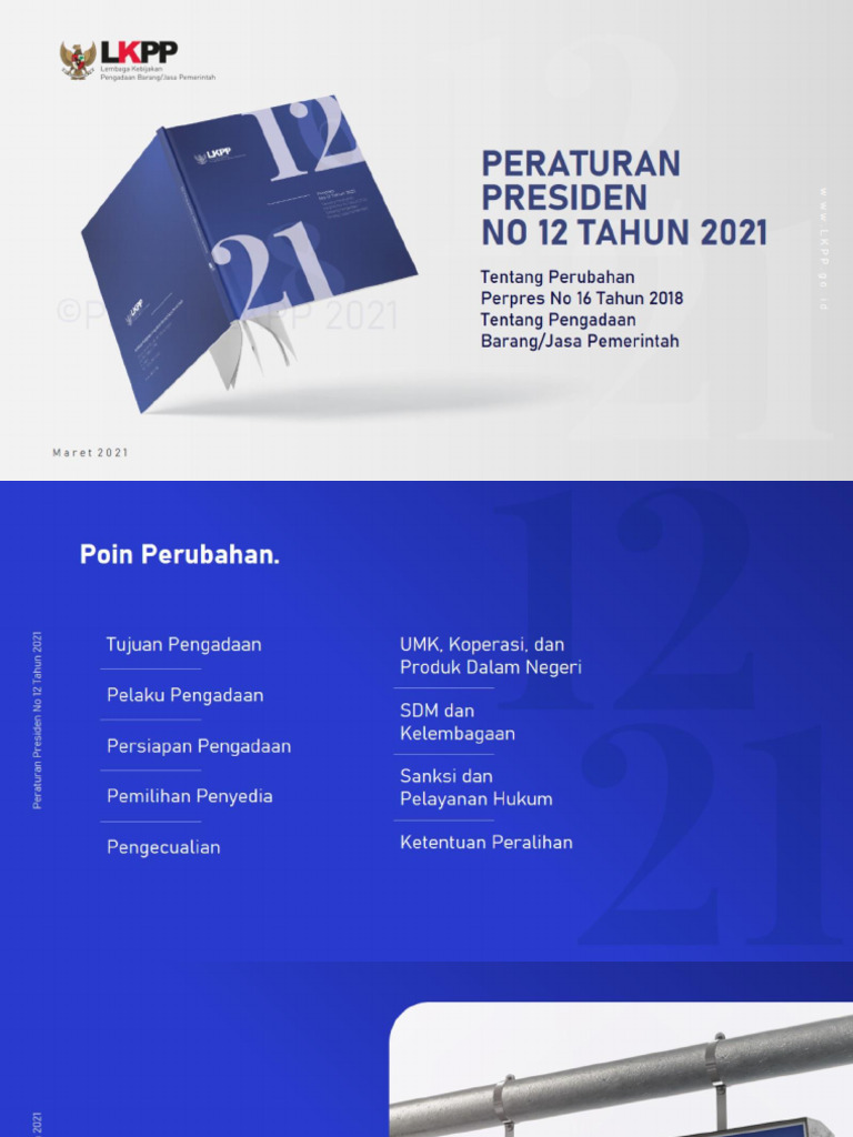 Paparan Perpres 12 Tahun 2021 | PDF