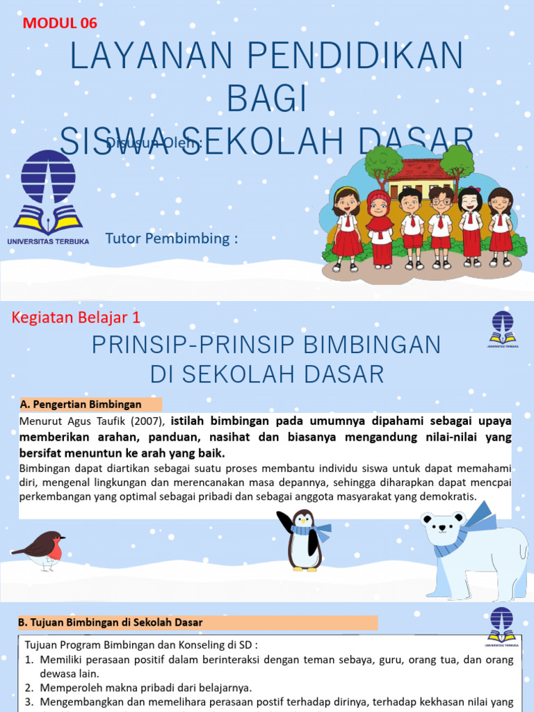 Bimbingan Pendidikan di Sekolah Dasar | PDF | Pengembangan Diri ...